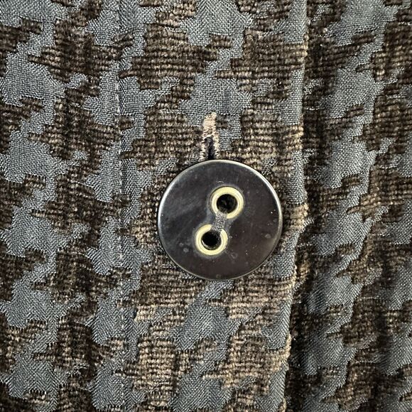 Habitat Brown Houndstooth Swing Jacket size Large Womens - Picture 3 of 8